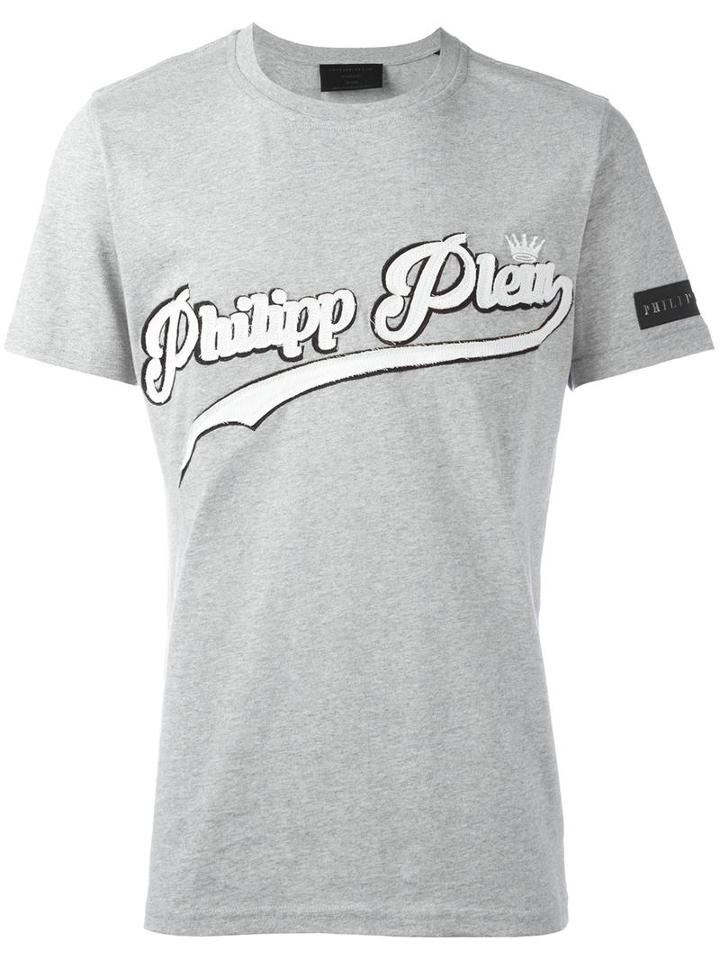 Philipp Plein 'mister Perfect' T-shirt, Men's, Size: Large, Grey, Cotton
