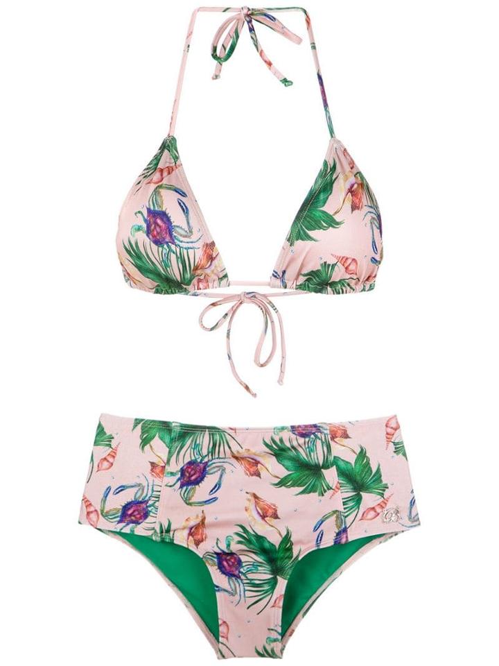 Brigitte Hot Pants Bikini Set - Pink