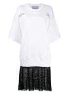 Philosophy Di Lorenzo Serafini Oversized Layered-effect T-shirt Dress