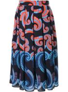 Holly Fulton Art Deco Print Pleated Skirt