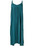 Le Ciel Bleu Pleated Cami Dress - Green