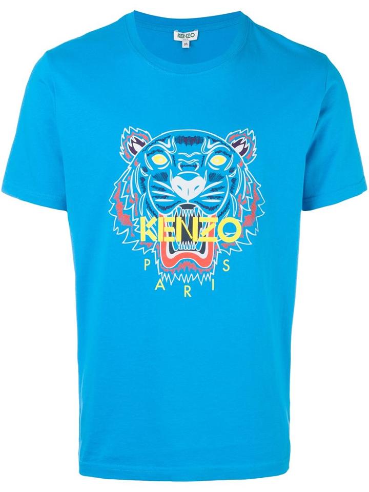Kenzo 'tiger' T-shirt, Men's, Size: Xl, Blue, Cotton