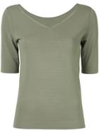 Des Prés V-neck T-shirt - Green