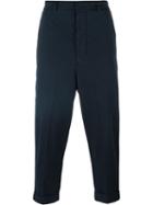 Ami Alexandre Mattiussi Oversize Carrot-fit Trousers, Men's, Size: Small, Blue, Spandex/elastane/cotton