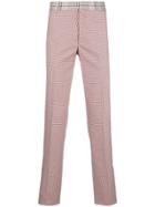 Alexander Mcqueen Check Print Trousers - Red