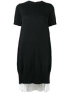 Sacai Pleat-layered Dress - Black