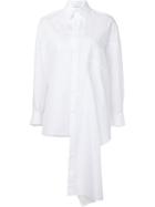 Yohji Yamamoto Draped Shirt, Women's, Size: 2, White, Cotton