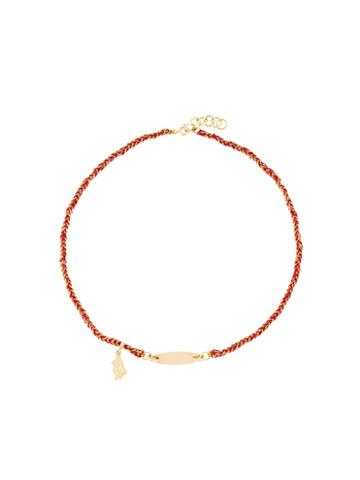 Carolina Bucci Bambini 'zip' Id Tag Lucky Necklace, Girl's, Metallic