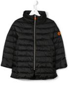 Save The Duck Kids Zipped Padded Coat, Girl's, Size: 10 Yrs, Black