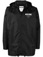 Moschino Logo Raincoat - Black