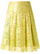 Dress Camp Pleated Floral Lace Skirt