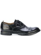 Officine Creative Worn Out Effect Oxfords - Black