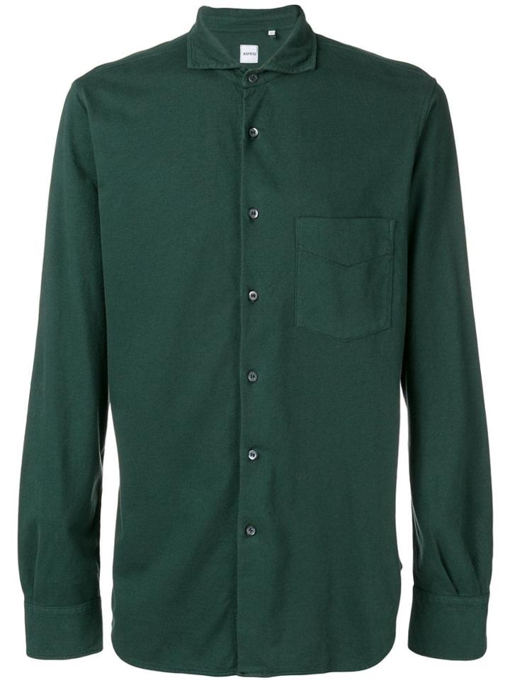 Aspesi Classic Plain Shirt - Green