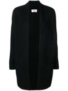 Snobby Sheep Draped Oversized Cardigan - Black
