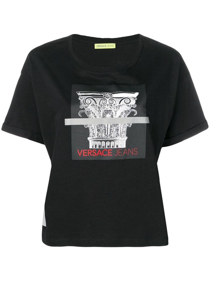 Versace Jeans Greek Column Print T-shirt - Black