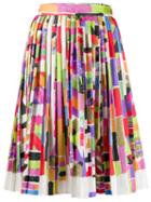 Missoni Digital Print Pleated Skirt - White
