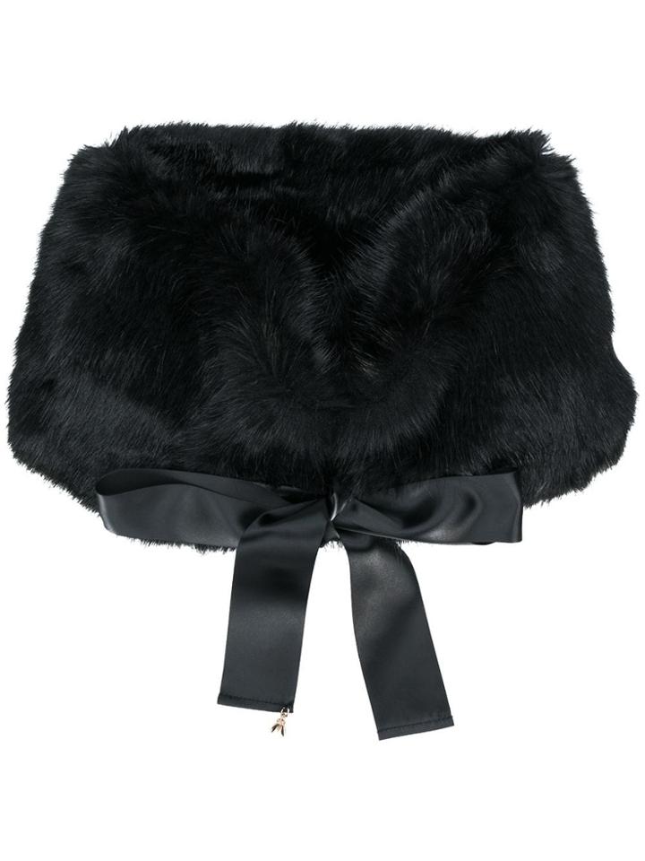 Patrizia Pepe Tie Fastening Scarf - Black
