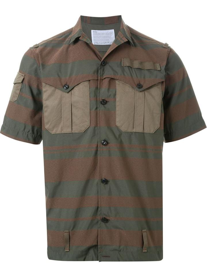 Kolor Cargo Shirt, Men's, Size: 2, Brown, Nylon/polyester