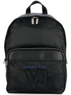 Versace Jeans Applique Logo Backpack - Black
