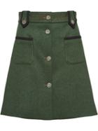 Miu Miu Loden Skirt - Green