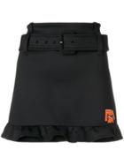Prada Belted Short Skirt - Black