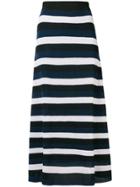 Sonia Rykiel Long Striped Skirt - Blue