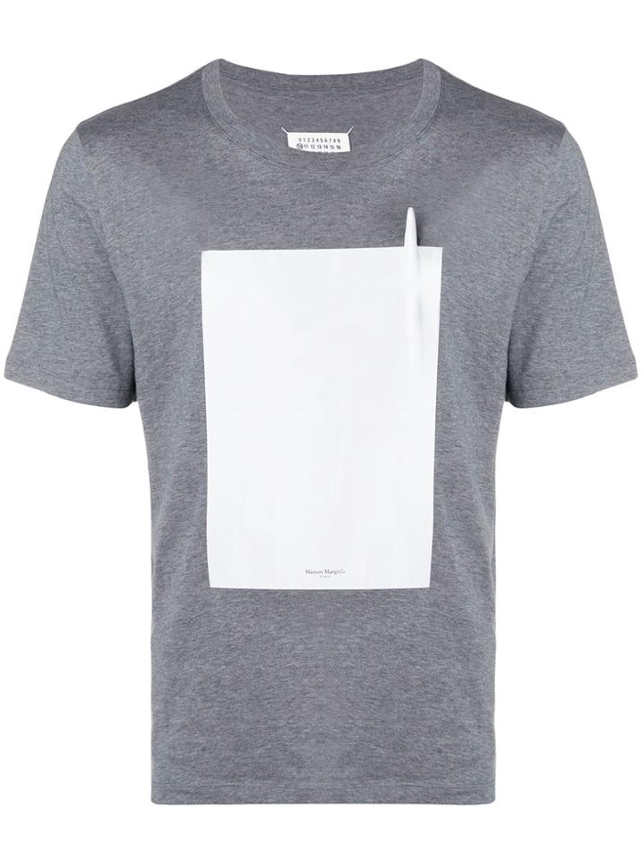 Maison Margiela Pen Graphic Patch T-shirt - Grey