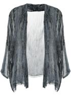 Issey Miyake Vintage Tie-dye Open Jacket - Grey