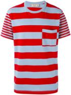 Maison Kitsuné - Striped T-shirt - Men - Cotton/linen/flax - Xs, Blue, Cotton/linen/flax