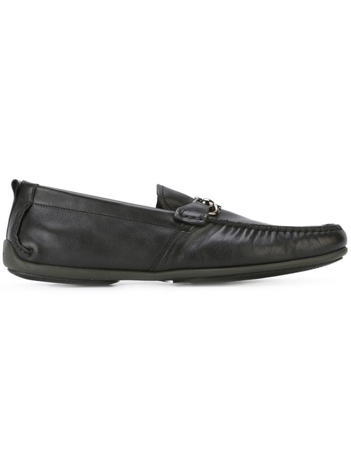 Salvatore Ferragamo Gancio Bit Driving Shoes - Black