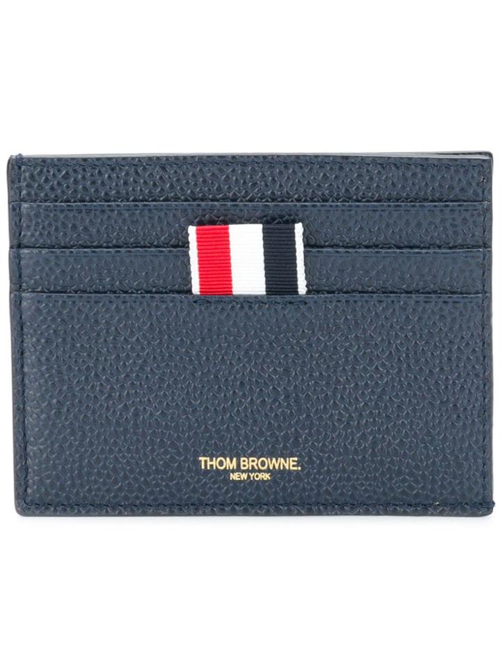 Thom Browne Bicolor Note Cardholder - Blue