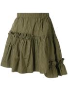 P.a.r.o.s.h. Flared Short Skirt - Green