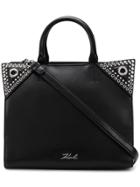 Karl Lagerfeld Studded Tote Bag - Black