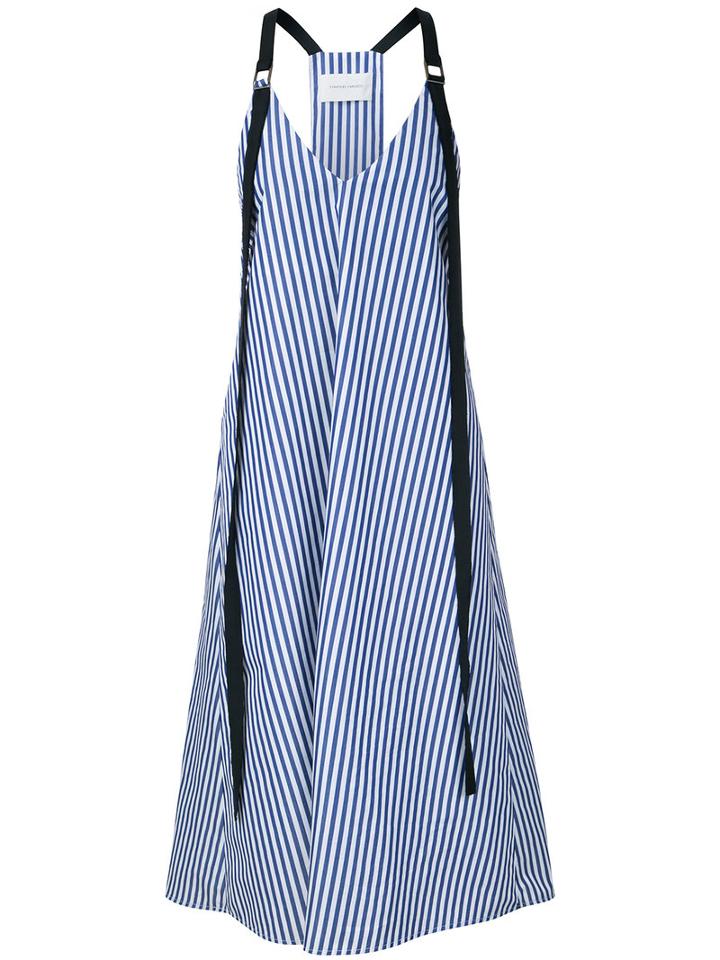 Strateas Carlucci - Harness Slip Dress - Women - Cotton - M, White, Cotton