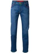 Jacob Cohen Slim Fit Jeans, Size: 37, Blue, Cotton/spandex/elastane