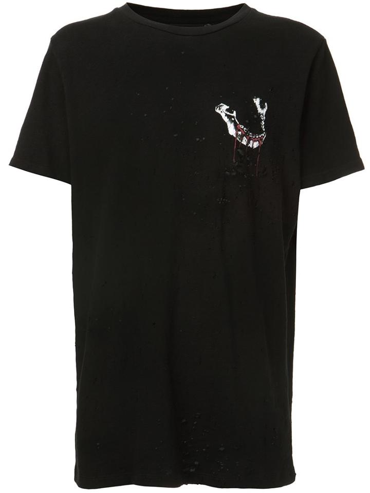 Amiri 'blood Mandible Shotgun' T-shirt