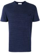 Officine Generale Front Pocket T-shirt, Men's, Size: Xl, Blue, Cotton