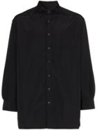 Yohji Yamamoto Double Collar Buttoned Shirt - Black