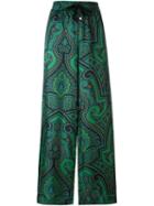 For Restless Sleepers Abstract Print Palazzo Pants