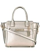 Coach High Shine Hand Bag, Women's, Grey, Leather