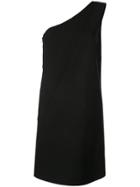 Oscar De La Renta Black One Shoulder Dress