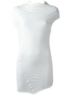 Rick Owens Draped T-shirt, Women's, Size: 40, White, Cotton