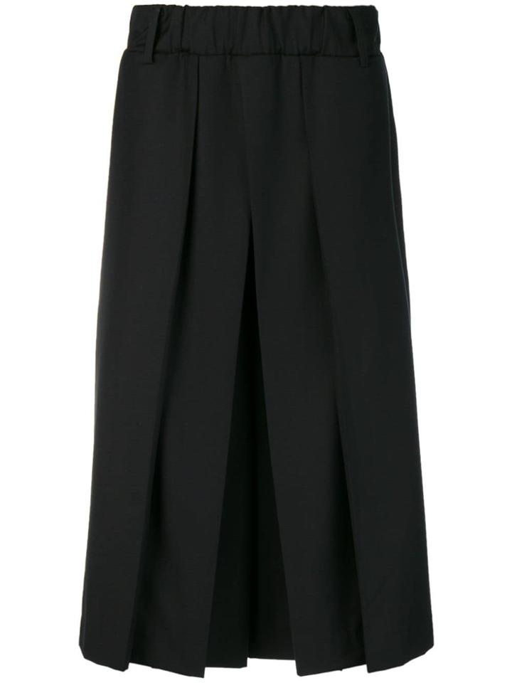 Moohong Wide-leg Long Shorts - Black