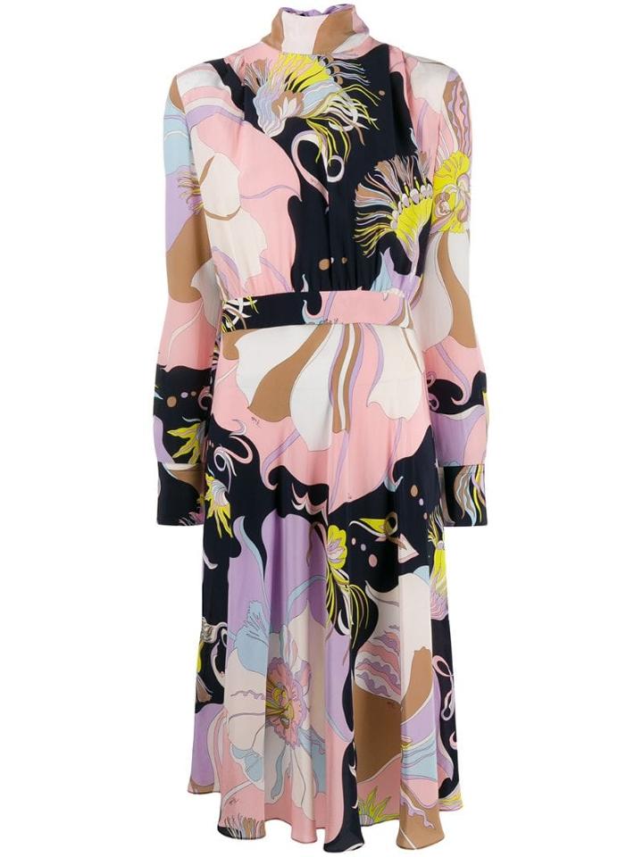Emilio Pucci Mirabilis Print Dress - Pink