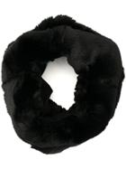 Emporio Armani Faux-fur Neck Snood - Black