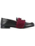 Fendi Embellished Loafers - Black