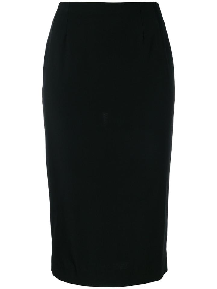 Dolce & Gabbana Vintage Fitted Midi Skirt - Black