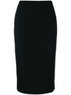Dolce & Gabbana Vintage Fitted Midi Skirt - Black