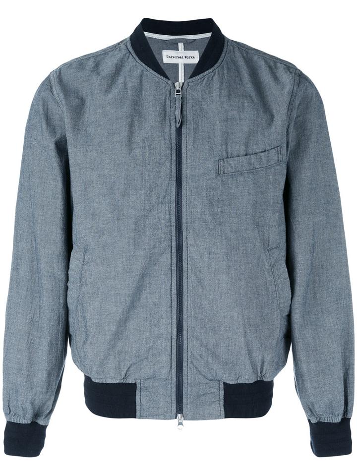 Universal Works - Bomber Jacket - Men - Cotton - L, Blue, Cotton