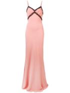 Moschino Camisole Flared Maxi Dress - Pink